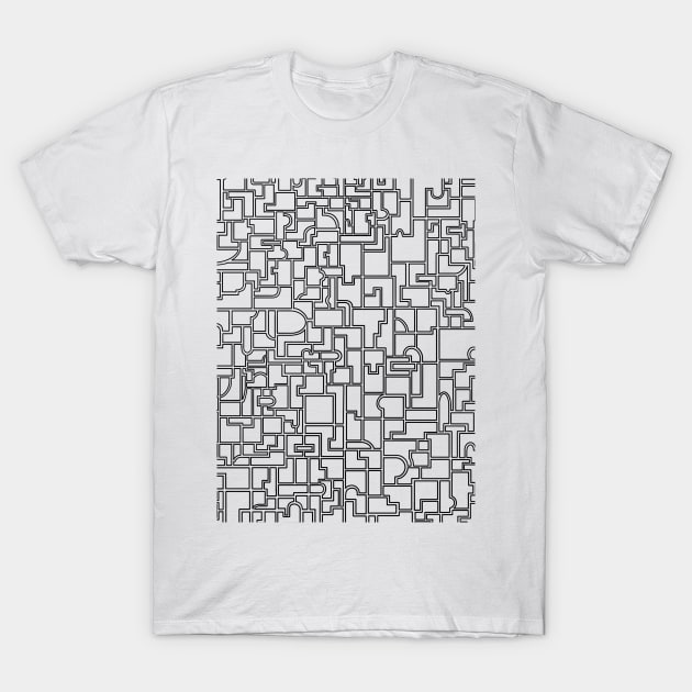 Line Art Pattern T-Shirt by DrawAHrt